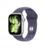 Apple Watch Series 11 GPS + Cellular 42mm Silver Aluminium Case with Purple Fog Sport Band - M/L