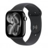 Apple Watch Series 11Â GPS + Cellular 42mm Space Grey Aluminium Case with Black Sport Band - M/L