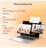 ASUS Vivobook 16 M1607KA-MB164W Ryzen AI 5 330 16.0"WUXGA IPS-level Panel 60Hz 300nits AG 16GB DDR5 SSD512 Radeon Graphics