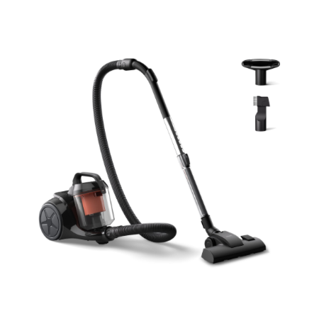 Philips | Vacuum cleaner | XB1142/10 1000 series | Bagless | Power 800 W | Dust capacity 1.3 L | Rich black/Coral moody