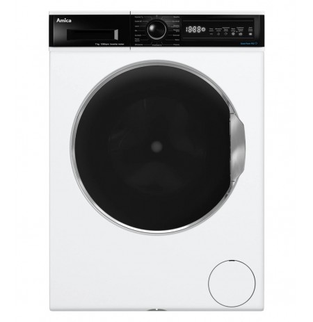 Slim washing machine AMICA WA3S712ALiSHB 7 kg 1200 rpm | Steam PowerPro | LogicDrive | 15 programs