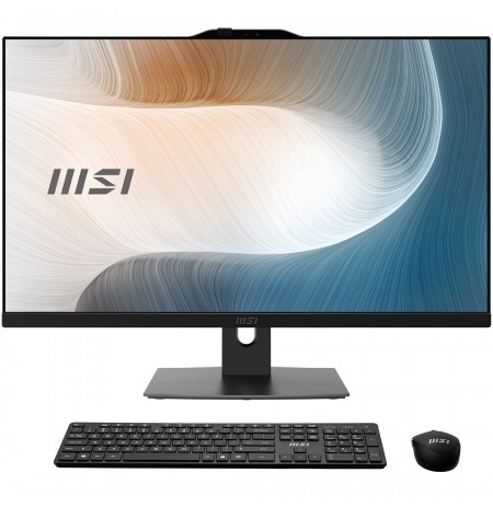 MSI AIO Modern AM272P 1M-1293XEU Core5-120U 27" IPS LED FHD Non-Touch Anti-Glare 16GB SSD512GB M.2 AX211 WiFi 6E noOS Black