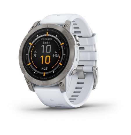 Garmin epix Pro (Gen 2) 3.3 cm (1.3") AMOLED 47 mm Digital 416 x 416 pixels Touchscreen Titanium Wi-Fi GPS (satellite)