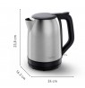 Tefal Subito KO5S0DE0 electric kettle 1.7 L 2400 W Black, Stainless steel