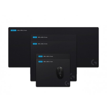Logitech G240 Žaidimų pelės kilimėlis, 280 x 340 x 1 mm, Juoda