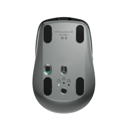 Logitech MX Anywhere 3S for Mac Belaidė pelė, RF Wireless + Bluetooth, 8000 DPI, Space Gray