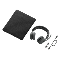 Logitech Zone Wireless 2 ES for Business MS Teams Belaidės ausinės, Bluetooth, USB-C rec., Graphite