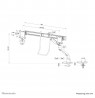 Neomounts DS75S-950WH2 Monitor arm 17-32" - gas spring - Topfix - 180°-stop