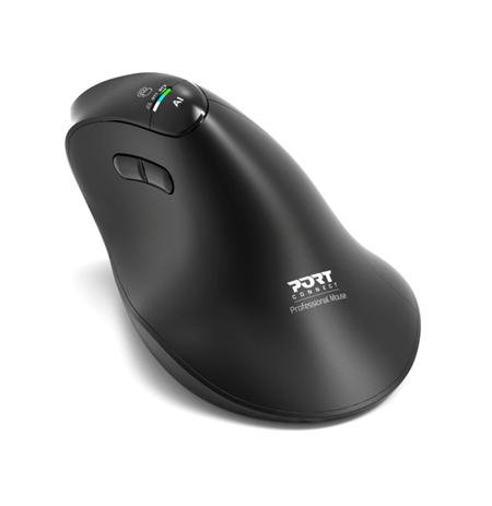 PORT CONNECT Mouse | ERGO AUDITOR | Wireless | Bluetooth, 2.4 GHz | Black