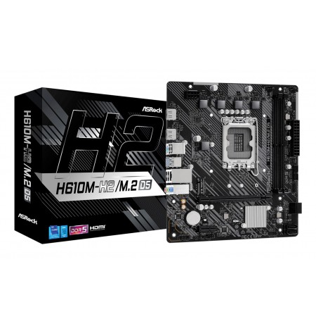Asrock H610M-H2/M.2 D5 Intel H610 LGA 1700 micro ATX