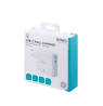 USB-C sieninis įkroviklis DELTACO su integruota išorine baterija ir GaN technologija, 9600 mAh, baltas / PB-Q1004 / 1902435
