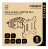 Monitoriaus laikiklis DELTACO, 66 mm, tvirtinimas prie stulpo 17-32" 10 kg / ARM-0304-B ​​/ 1904045