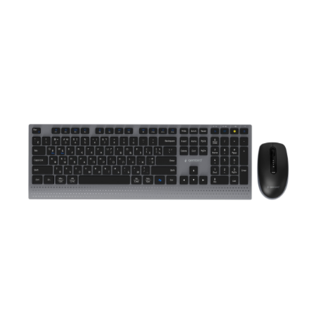 Gembird KBS-WPS-02-CYRL | Keyboard and Mouse Set | Wireless | Cyrillic | Bluetooth | Black