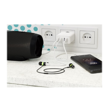 Goobay 44962 30 W USB-A Multiport Charger, White