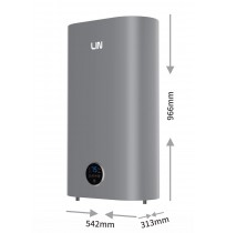 LIN LIFVD1SMGY 80L UNIVERSAL grey electric water heater with Wi-Fi