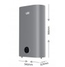 LIN LIFVD1SMGY 80L UNIVERSAL grey electric water heater with Wi-Fi