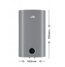 LIN LIFVD1SMGY 80L SMART Electric Water Heater, Grey, WiFi