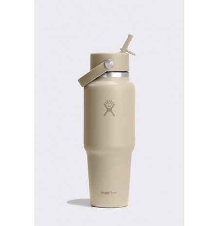 Hydro Flask 32 Oz Wide Flex Straw Travel Bottle (946 ml) - Oat