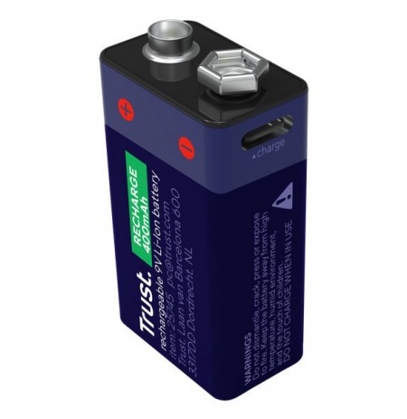 Trust USB-C rechargeable 9V battery