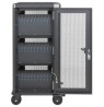 Manhattan iPad to 13", MacBook Air to 13" & Chromebook 14" 30-bay Charging Trolley/Cart via USB-C (30W), Also other