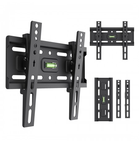 Maclean TV Mount / Bracket, max VESA 200x200, 13-43", up to 45 kg, black, tilt adjustment +2°–-10°, MC-189