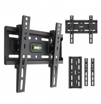 Maclean TV Mount / Bracket, max VESA 200x200, 13-43", up to 45 kg, black, tilt adjustment +2°–-10°, MC-189