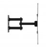 Maclean TV Mount / Bracket, max VESA 400x400, 32-55", up to 25 kg, black, tilt adjustment 0°–-15° and swivel adjustment
