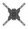 Maclean TV Mount / Bracket, max VESA 400x400, 32-55", up to 25 kg, black, tilt adjustment 0°–-15° and swivel adjustment