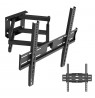 Maclean TV Mount / Bracket, max VESA 400x400, 32-70", up to 40 kg, black, tilt adjustment +12°–-12° and swivel adjustment
