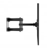 Maclean TV Mount / Bracket, max VESA 400x400, 32-70", up to 40 kg, black, tilt adjustment +12°–-12° and swivel adjustment