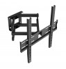 Maclean TV Mount / Bracket, max VESA 400x400, 32-70", up to 40 kg, black, tilt adjustment +12°–-12° and swivel adjustment