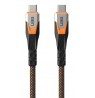 USB-C - USB-C Cable 75cm (black/orange)