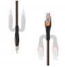 USB-C - USB-C Cable 75cm (black/orange)