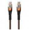USB-C - USB-C Cable 75cm (black/orange)