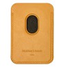 Leather wallet compatible with MagSafe