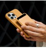 Leather wallet compatible with MagSafe