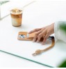 Leather wallet compatible with MagSafe