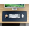 Satechi Desk Mat - vegan leather desk pad (blue)