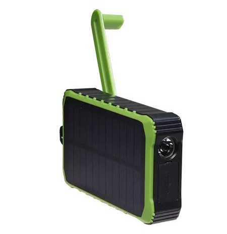 Denver PSO-10012 10000mAh Solar Power Bank with Handle Dynamo