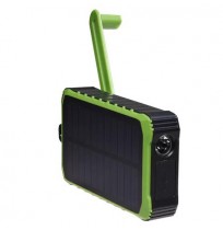 Denver PSO-10012 10000mAh Solar Power Bank with Handle Dynamo