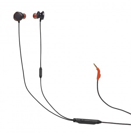 JBL Quantum 50 Wired In-Ear Gaming Headset With Volume Slider And Mic Mute, Black