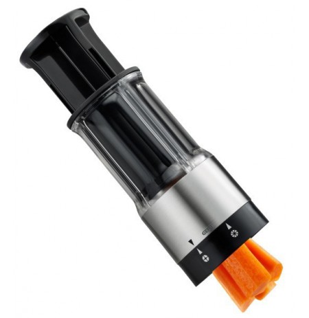 GEFU FLEXICUT shaped food cutter Black, Grey, Transparent Plastic, Stainless steel
