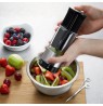 GEFU FLEXICUT shaped food cutter Black, Grey, Transparent Plastic, Stainless steel