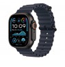 Apple 49mm Navy Ocean Band Extension - Black Titanium Finish