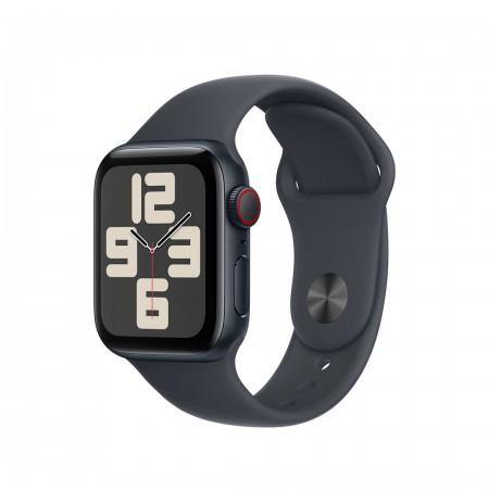 Apple Watch SE GPS + Cellular 40mm Midnight Aluminium Case with Midnight Sport Band - S/M