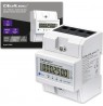 Qoltec 50980 Three-phase electronic meter with reset | DIN rail energy consumption meter | 400V | 100A | LCD | LED | 4P