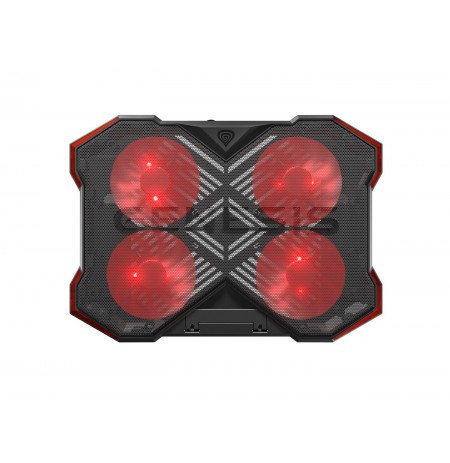 GENESIS Oxid 260 laptop cooling pad 43.9 cm (17.3") 1010 RPM Black, Red
