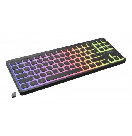 GENESIS Thor 430 TKL Wireless keyboard Gaming USB + RF Wireless + Bluetooth QWERTY US English Black