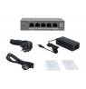 LevelOne PoE+Switch 3xGE PoE/1xHi-PoE 60W unmanaged Plastik