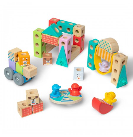 Melissa and Doug MDT BBN Blockables Town Pyst GML